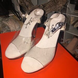 Ellie Stiletto 6 inch Heels Clear